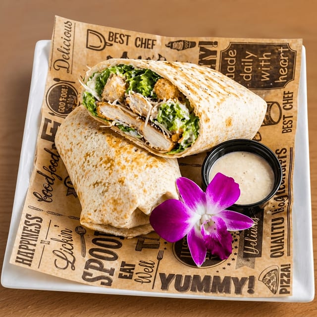 Chicken Caesar Wrap.